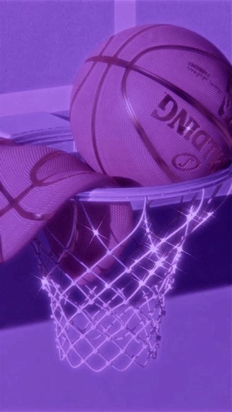 cute basketball pictures|purple aesthetic basketball.